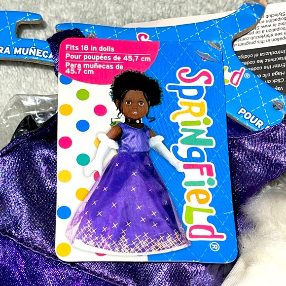 ✨3 FOR $18✨ MIX & MATCH…NEW “SPRINGFIELD” PARTY DRESS & SHOES, FITS 18” DOLLS - Picture 2 of 8